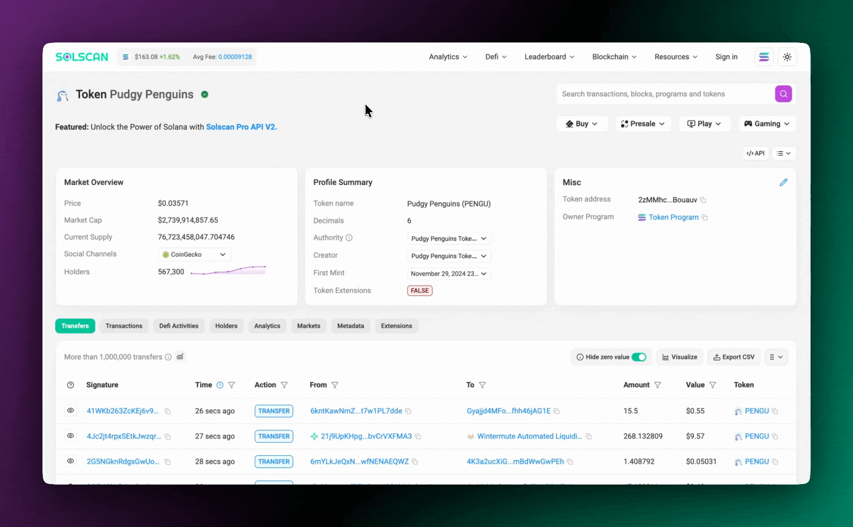 How to access Solscan Token Flow Visualizer feature